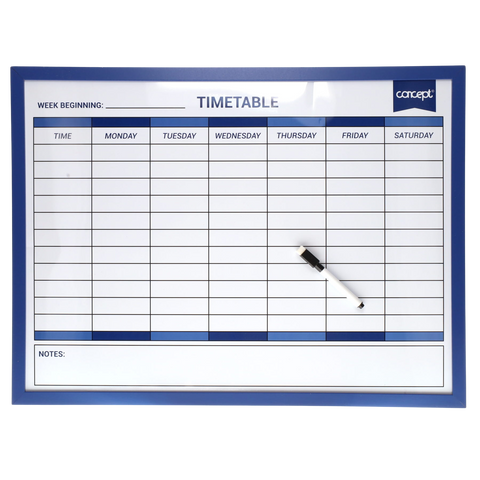 Magnetic Dry Wipe Weekly Planner Whiteboard 45×60 cm